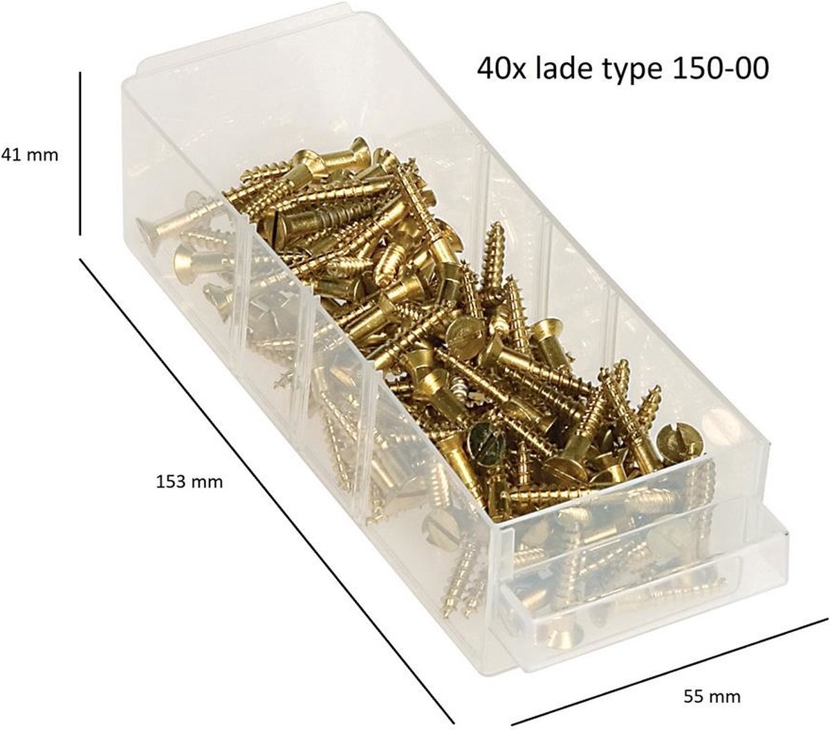 Raaco Ladekast Met 44 Laden C 11-44 - Zwart