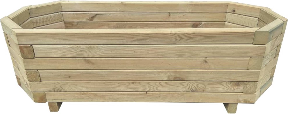 Vidaxl Plantenbak Verhoogd 80x32x31 Cm Geïmpregneerd Grenenhout - Bruin