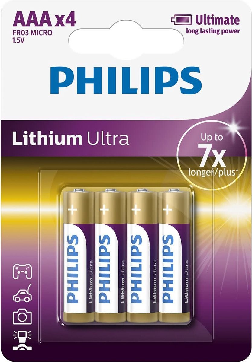 Philips Ultra Lithium Aaa 1.5v Blister 4