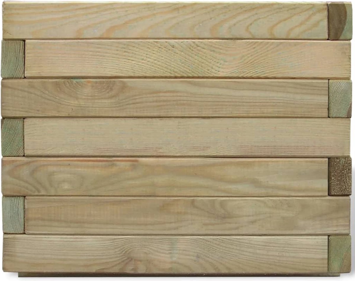 Vidaxl Plantenbak Verhoogd Vierkant 50x50x40 Cm Hout - Bruin