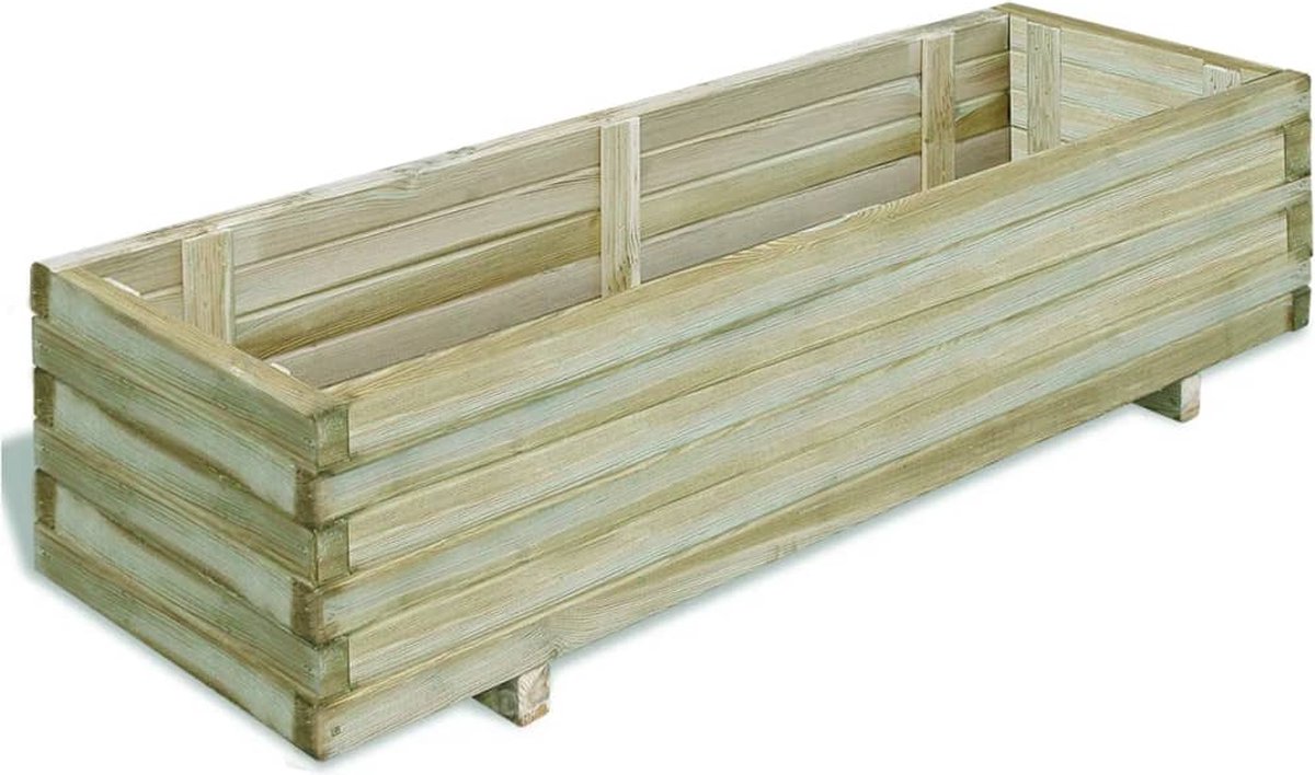 Vidaxl Plantenbak Rechthoekig 120x40x30 Cm Fsc Hout - Bruin
