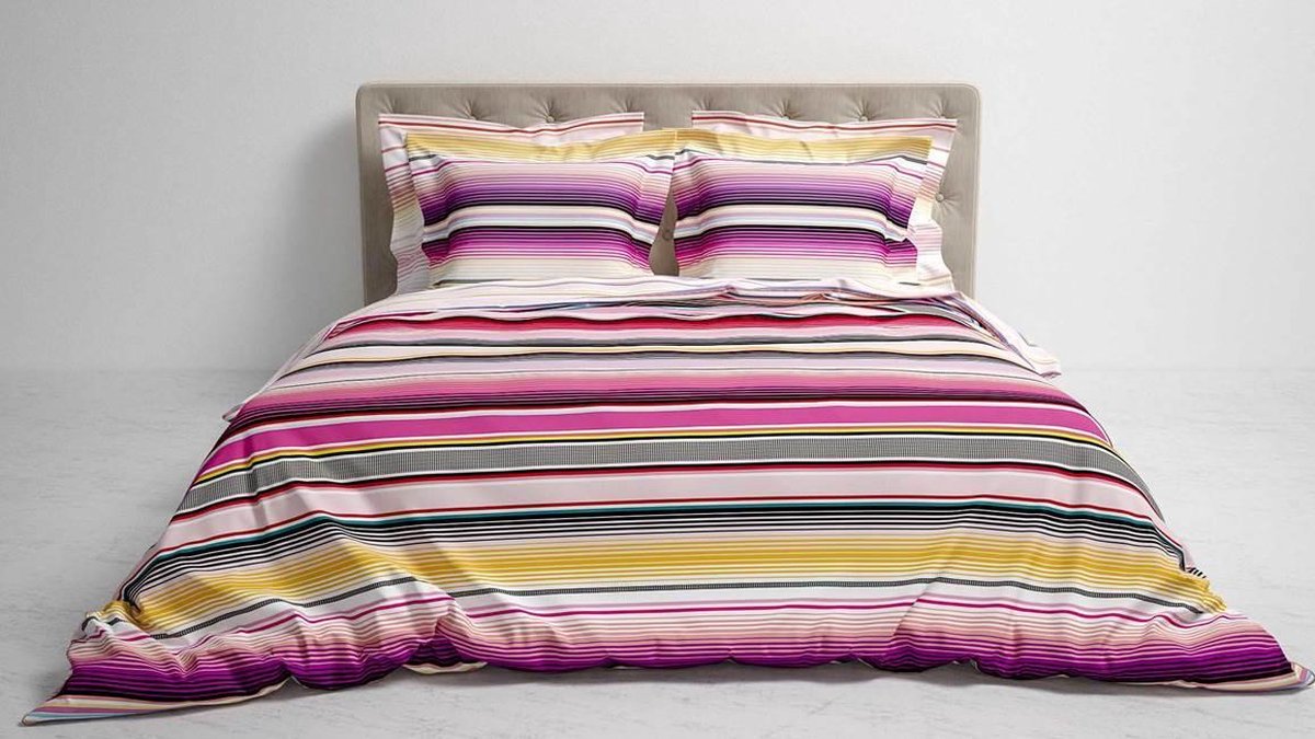 Heckett & Lane Dekbedovertrek Alena - Flambe - Lits-jumeaux Xl 260x200/220 Cm - Roze