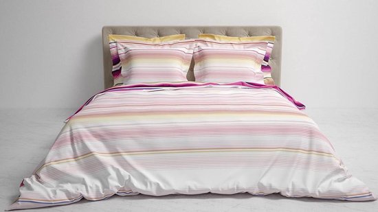 Heckett & Lane Dekbedovertrek Alena - Flambe - Lits-jumeaux Xl 260x200/220 Cm - Roze