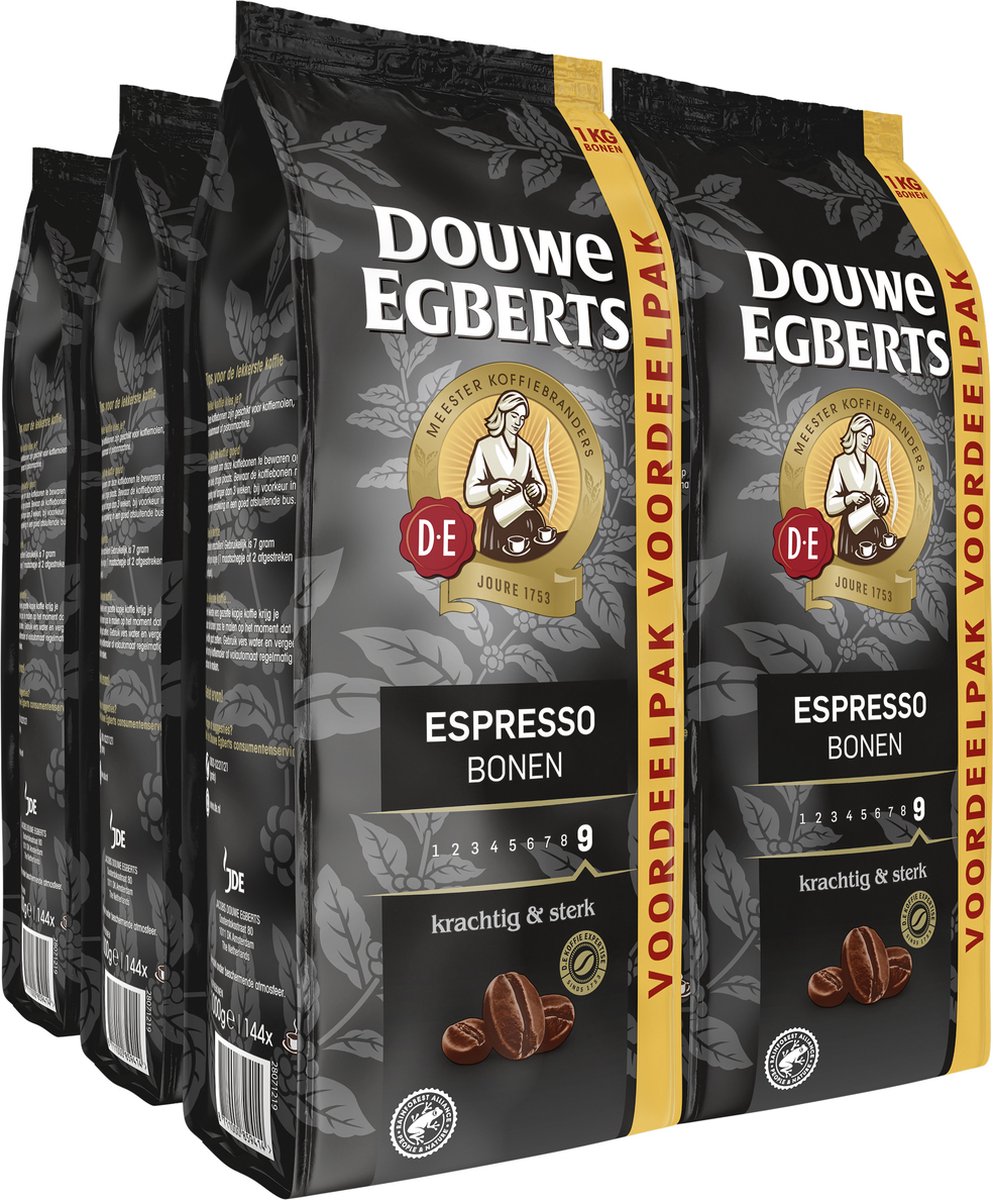 Douwe Egberts - Espresso Bonen - 4x 1kg