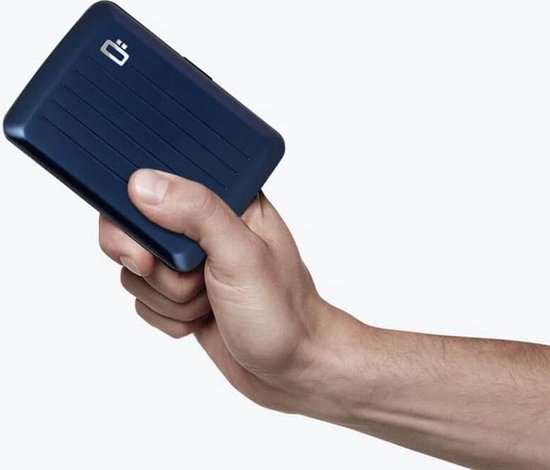 Ögon Designs Pasjeshouder Rfid 10,9 X 7,6 Cm Aluminium Navy - Blauw