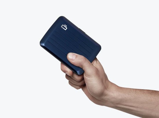 Ögon Designs Pasjeshouder Rfid 10,9 X 7,6 Cm Aluminium Navy - Blauw