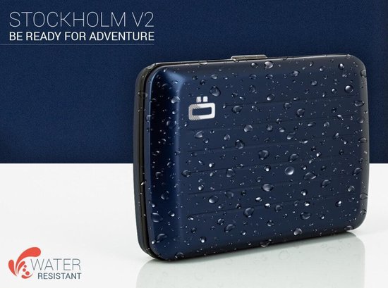 Ögon Designs Pasjeshouder Rfid 10,9 X 7,6 Cm Aluminium Navy - Blauw