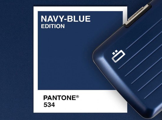 Ögon Designs Pasjeshouder Rfid 10,9 X 7,6 Cm Aluminium Navy - Blauw