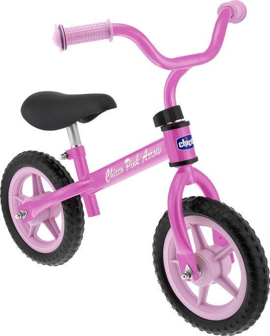 Chicco Pink Arrow Loopfiets Loopfiets Met 2 Wielen 10 Inch Meisjes - Rosa