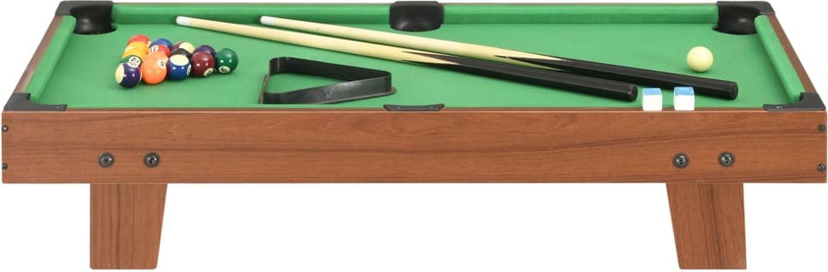 Vidaxl Minipooltafel 3 Feet 92x52x19 Cm En Groen - Bruin