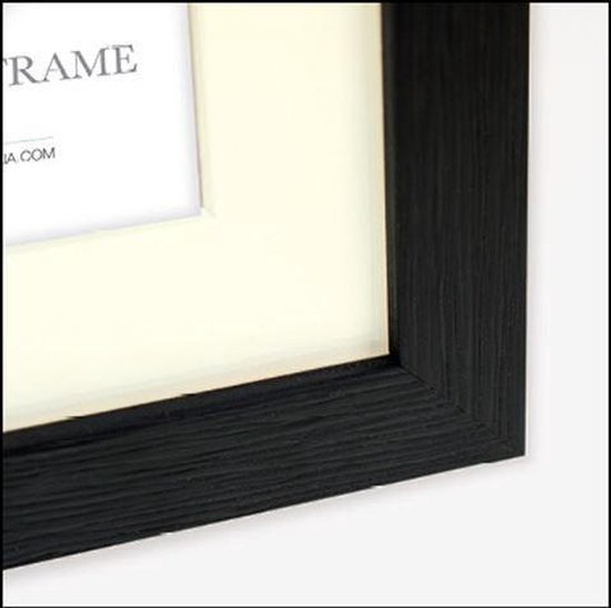 Zep - Houten Fotolijst Met Passe-partout Regent 5 Formaat 20x30 / 30x40 Cm - V32345 - Zwart
