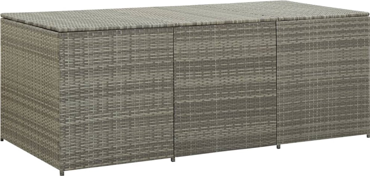 Vidaxl Tuinbox 180x90x75 Cm Poly Rattan - Grijs