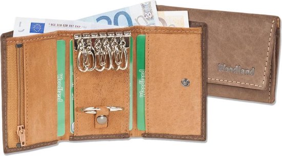 Woodland Sleutel-etui Ruimte Voor Briefgeld En Muntgeld Duotone - Bruin