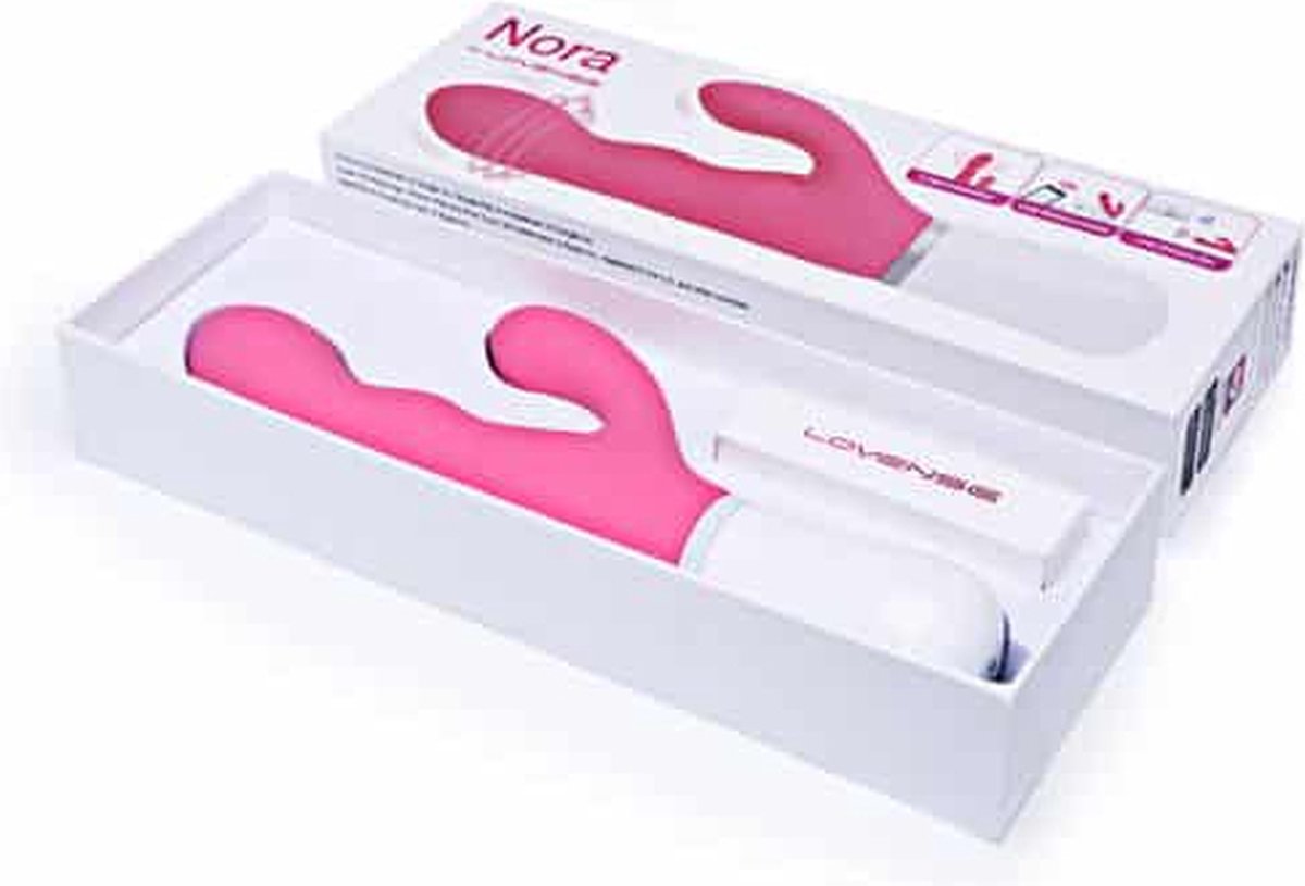 Lovense Nora Rabbit vibrator - Roze
