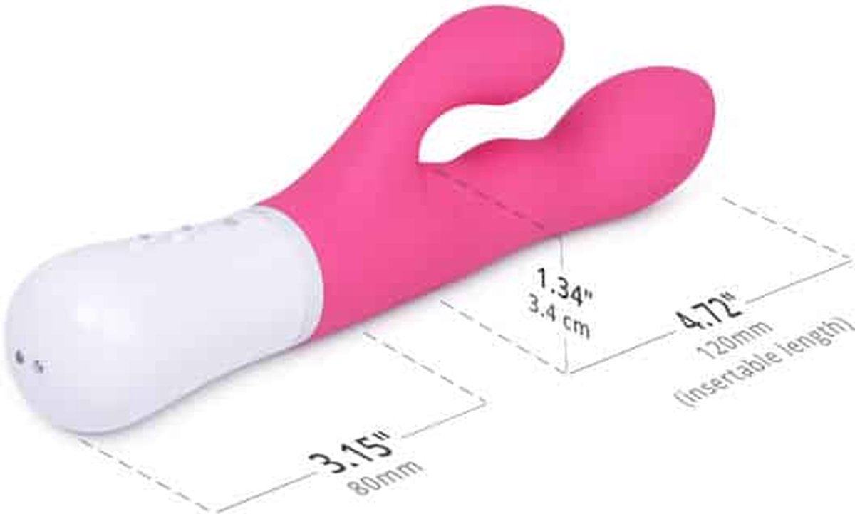 Lovense Nora Rabbit vibrator - Roze