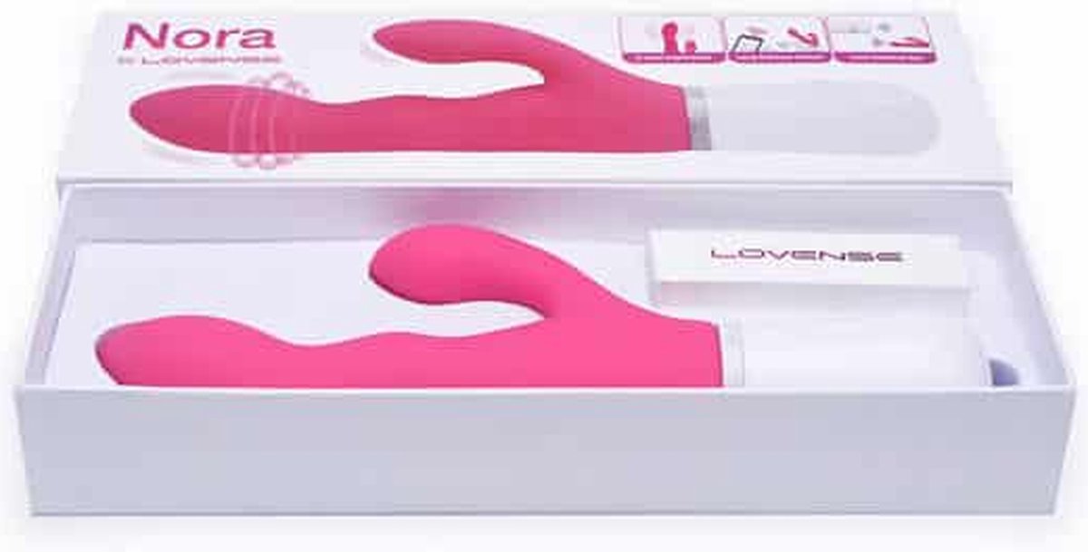 Lovense Nora Rabbit vibrator - Roze