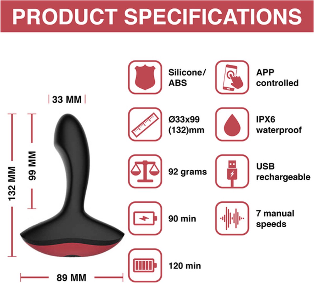 Magic Motion Solstice Prostaatvibrator - Zwart