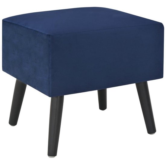 Vidaxl Nachtkastjes 2 St 40x35x40 Cm Fluweel - Blauw
