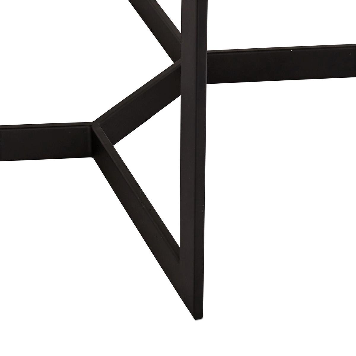 Tori Salontafel 70x70 Cm Walnoot Fineer, Zwart. - Bruin