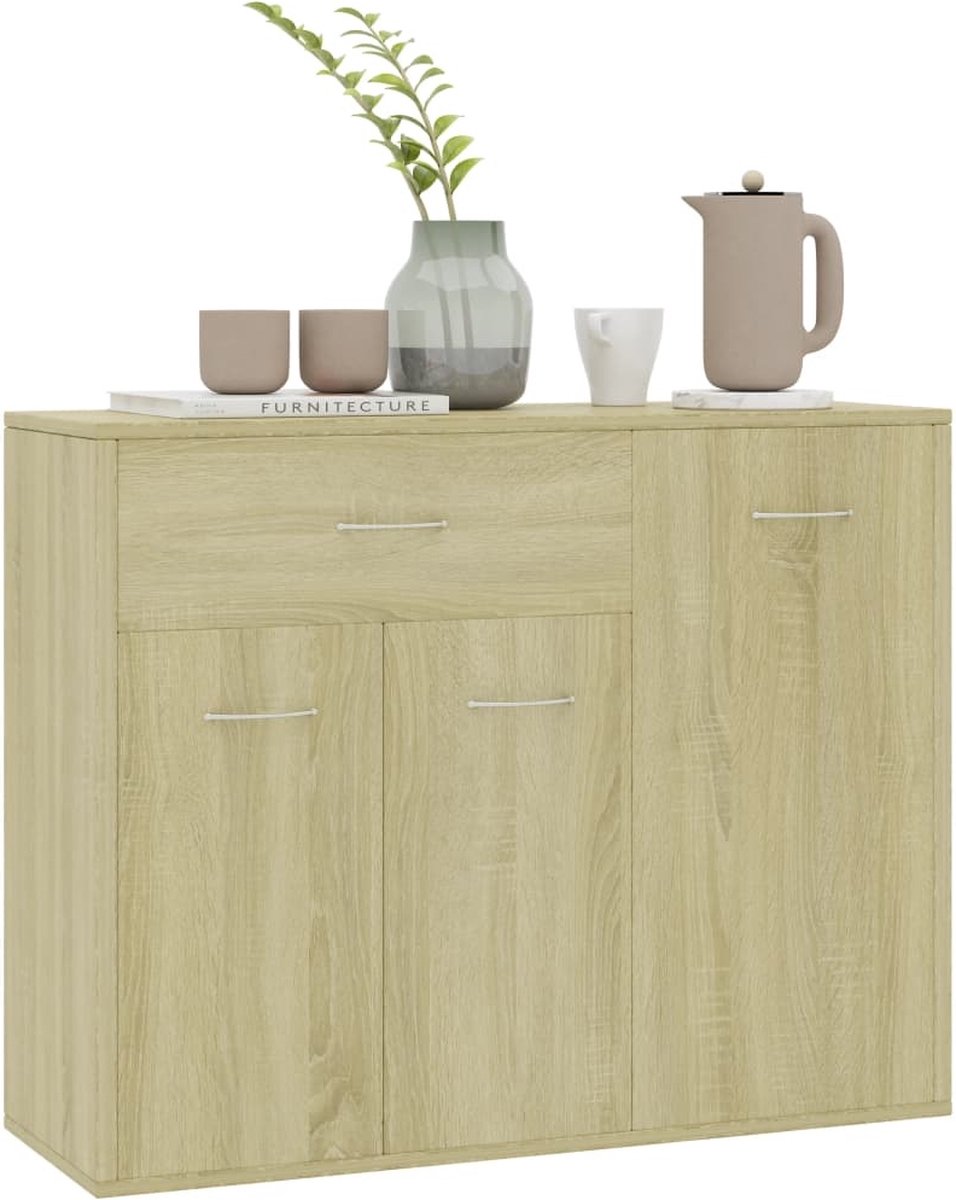 Vidaxl Dressoir 88x30x70 Cm Spaanplaat Sonoma Eikenkleurig - Bruin