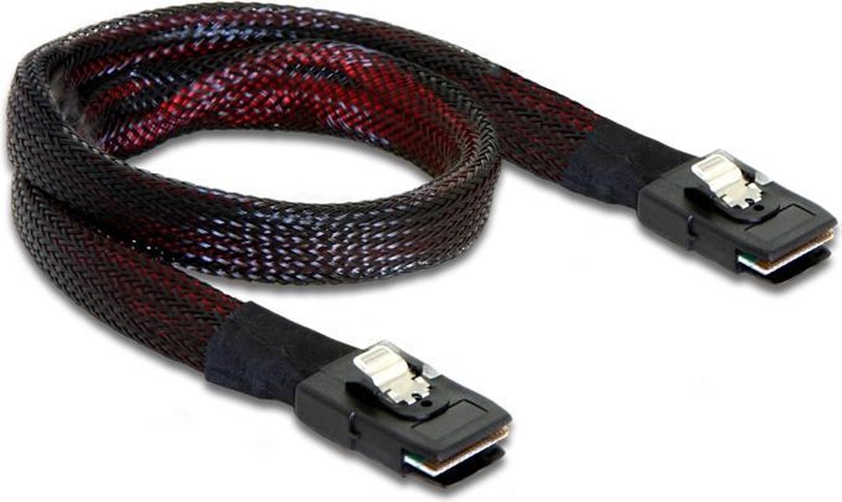 DeLOCK Cable Mini Sas Sff-8087 > Mini Sas Sff-8087, 50 Cm - Rood