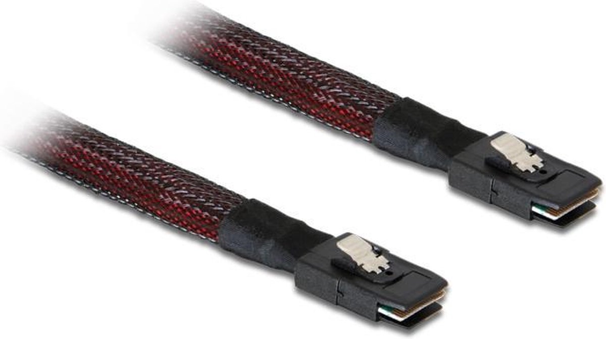 DeLOCK Cable Mini Sas Sff-8087 > Mini Sas Sff-8087, 50 Cm - Rood