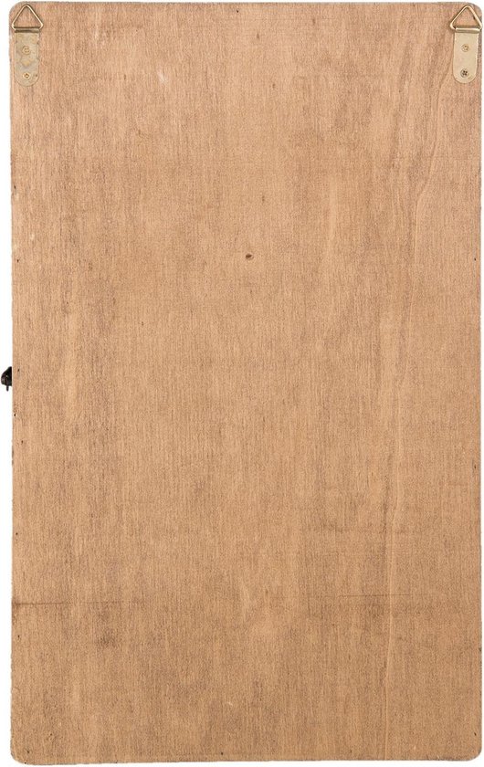 Clayre & Eef Sleutelkast 24*7*38 Cm Hout / Glas - Bruin