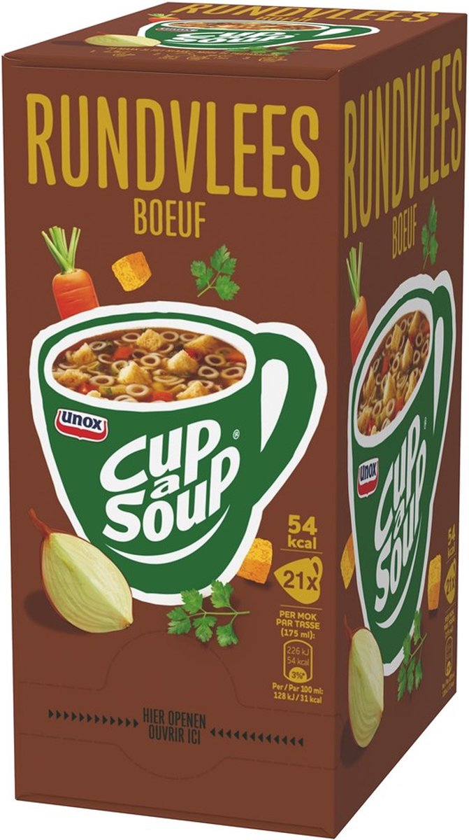 Cup A Soup Cup-a-Soup - Rundvlees - 21x 175ml