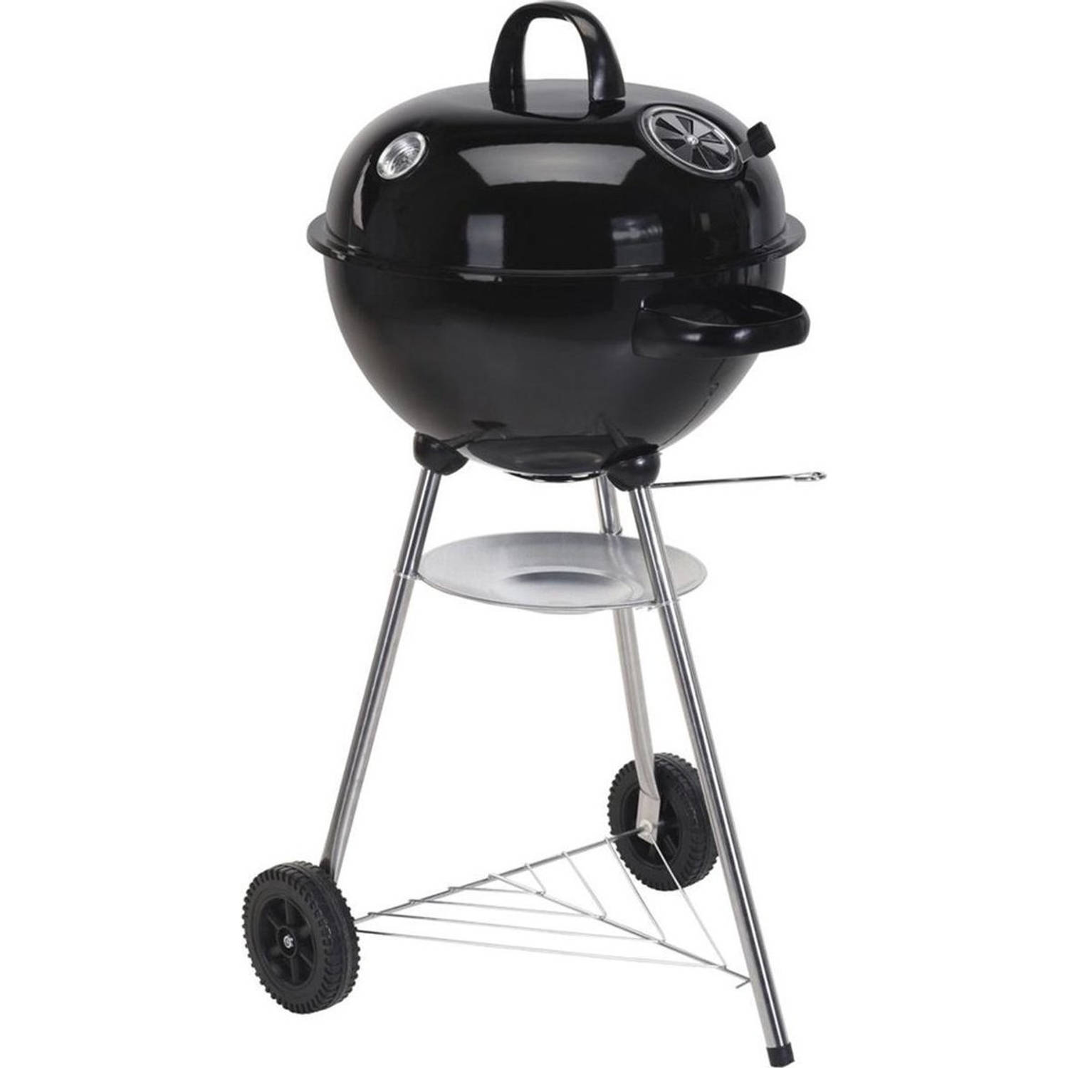 BBQ Collection Houtskool Barbecue Op Wielen Met Thermometer - Ø47 Cm - Zwart