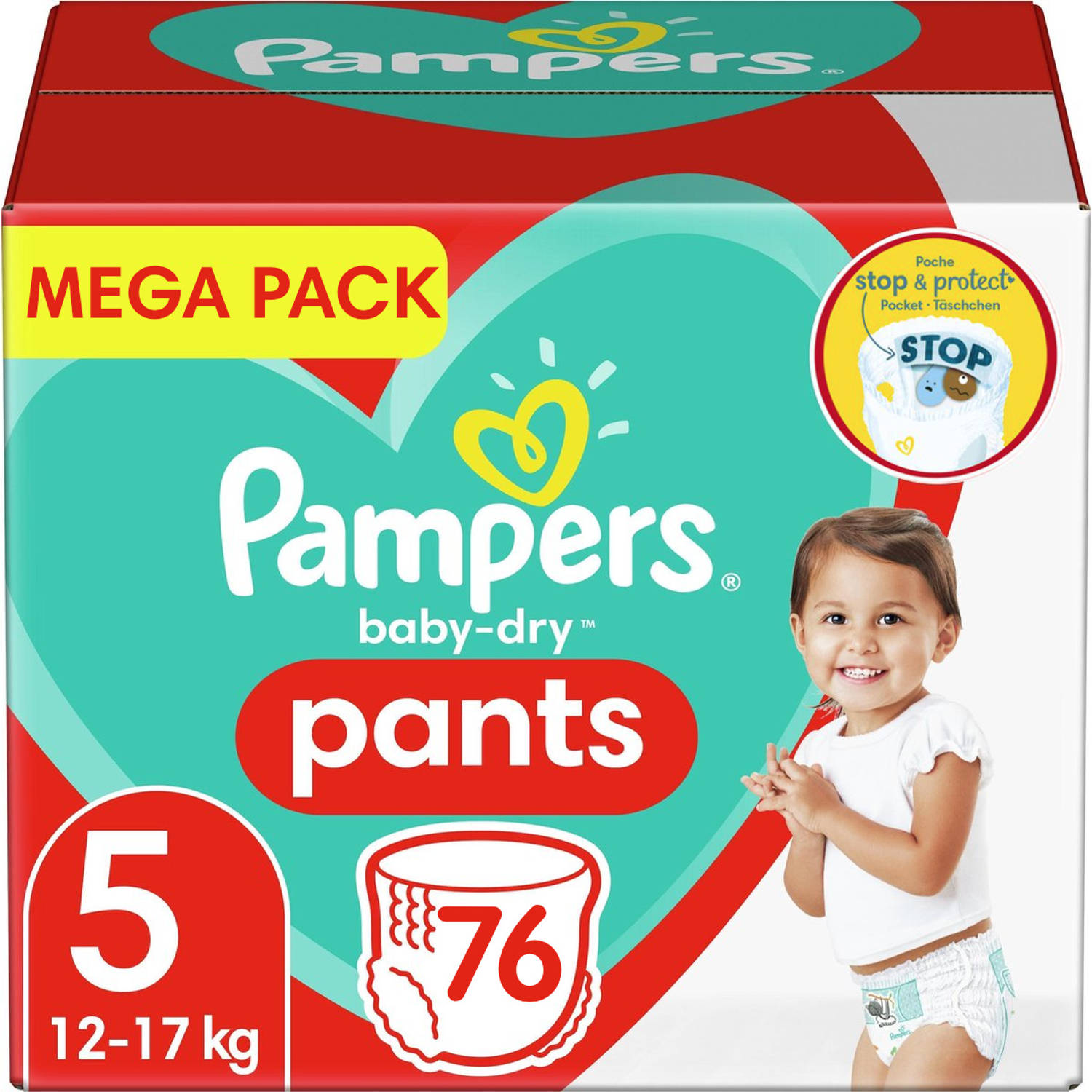 Pampers - Baby Dry Pants - Maat 5 - Mega Pack - 76 Luierbroekjes