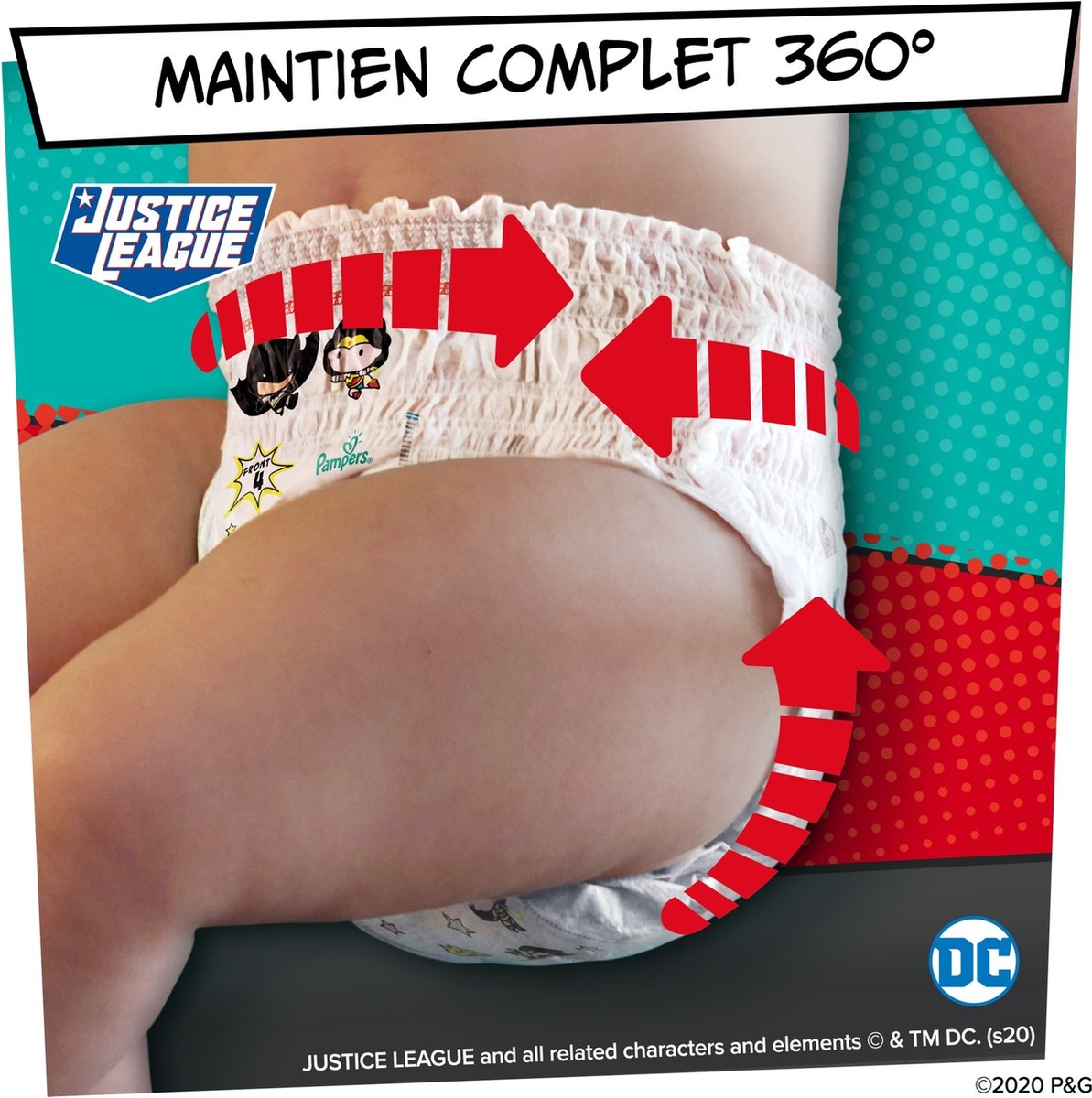 Pampers - Baby Dry Nappy Pants Superhelden - Maat 4 - Small Pack - 25 Luierbroekjes