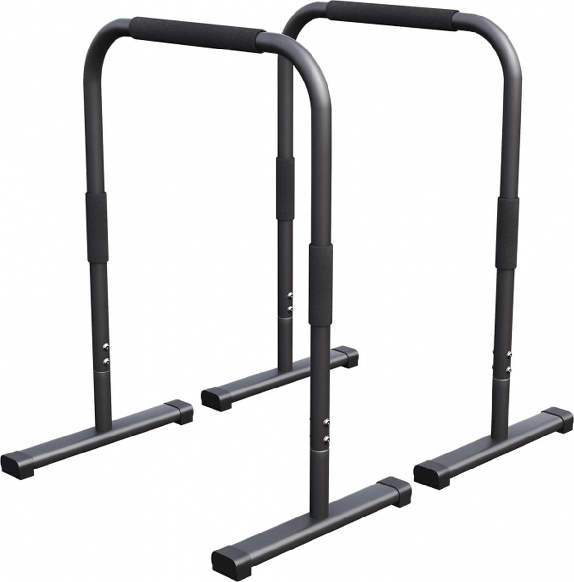 Gorilla Sports Dip Bars Deluxe - Push Up Stand Bar - Zwart