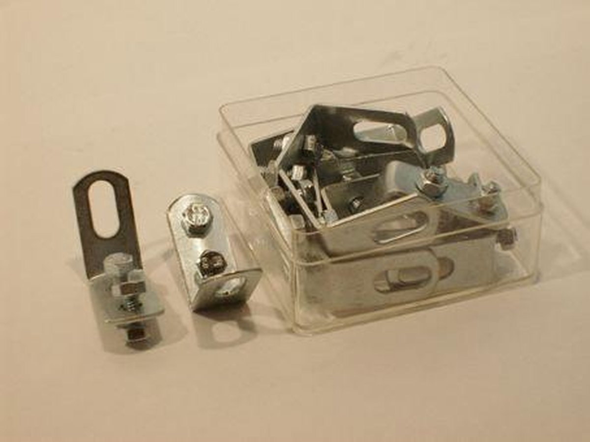 Bofix Spatbordwinkelhaak Met Bout Per 12 Stuks - Silver