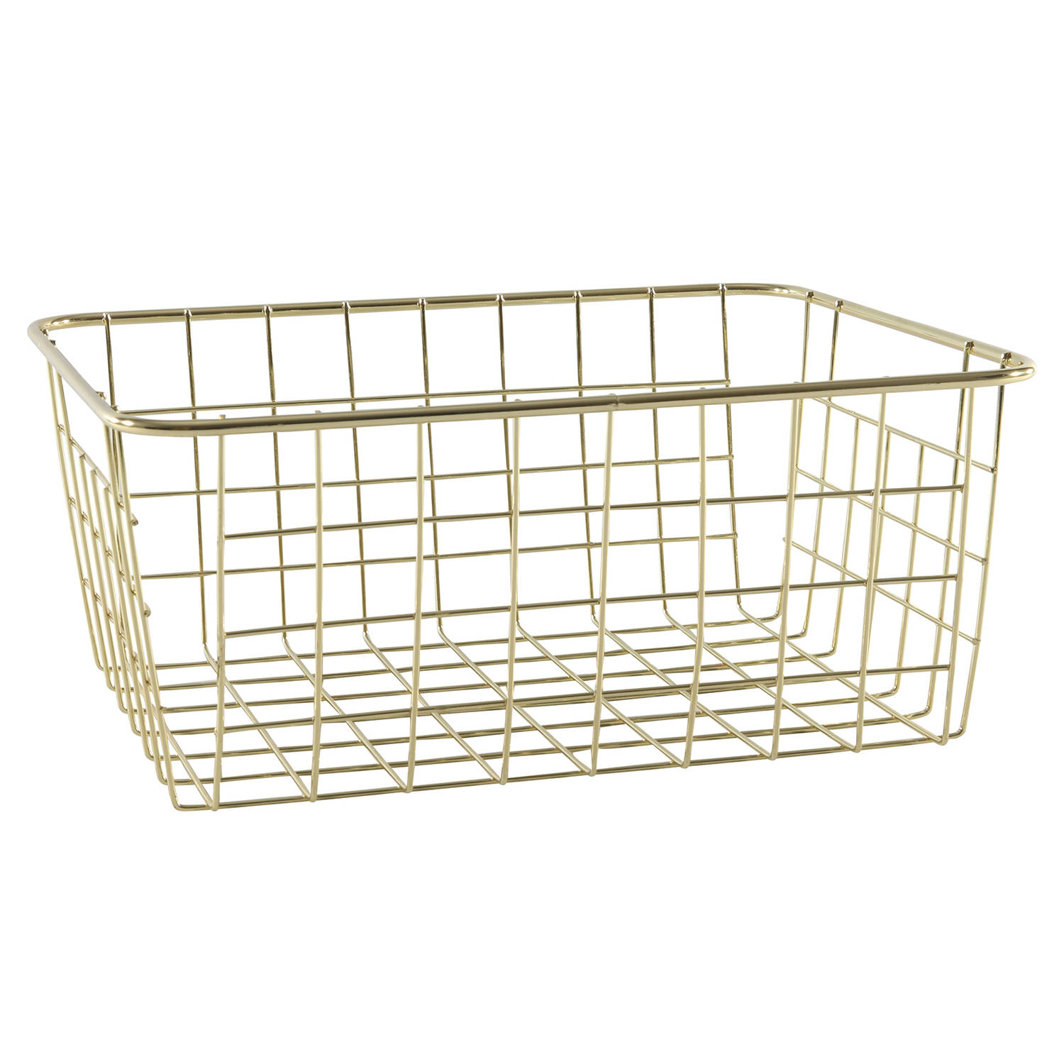 Easyline Opbergmandje 28 X 22 Cm - Goud