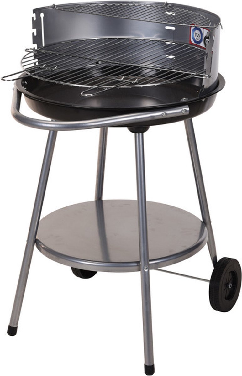 BBQ Houtskoolbarbecue - Grilloppervlak Ø48 Cm - Open Barbecue - Zwart