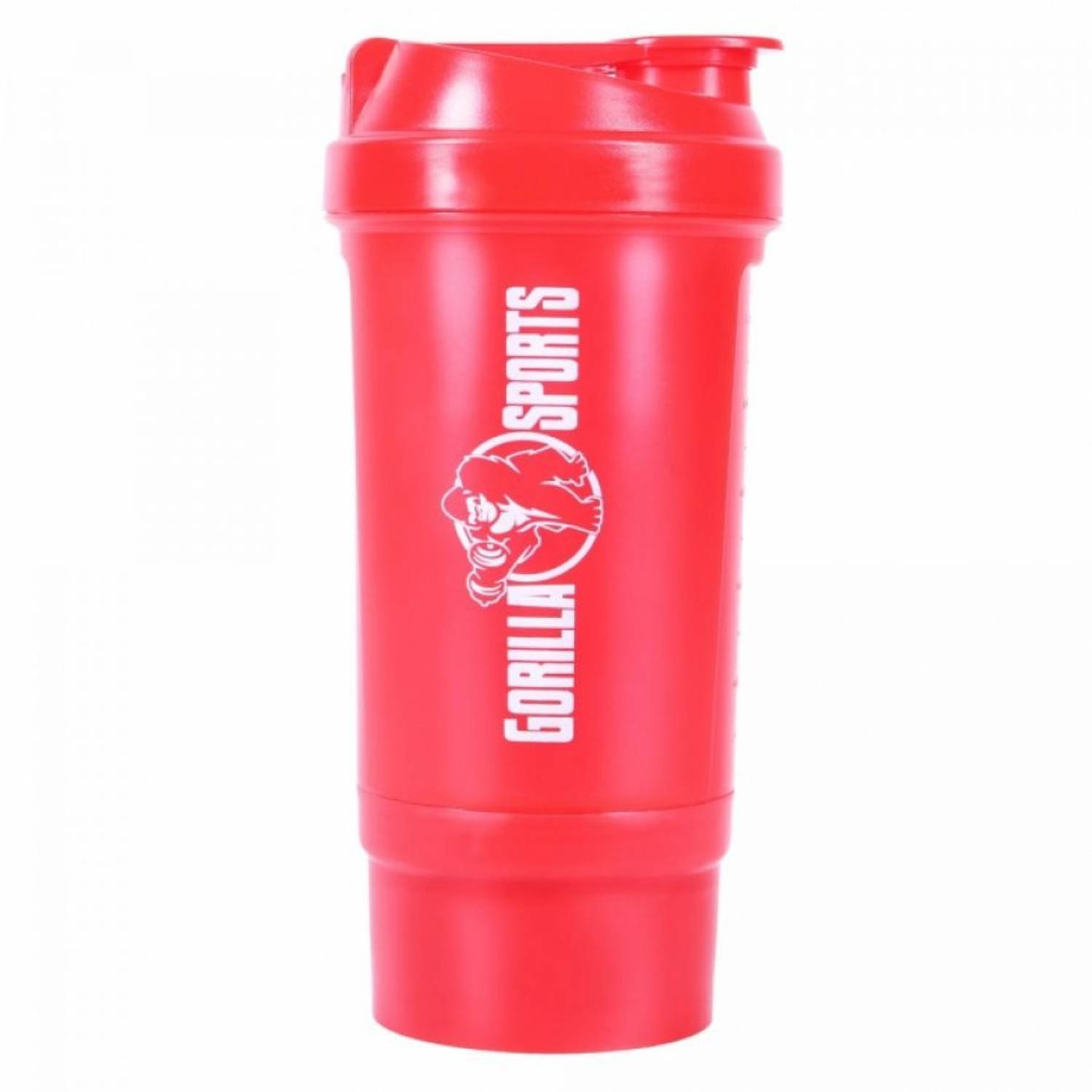 Gorilla Sports Shakebeker - Shaker - 500 Ml - - Rood