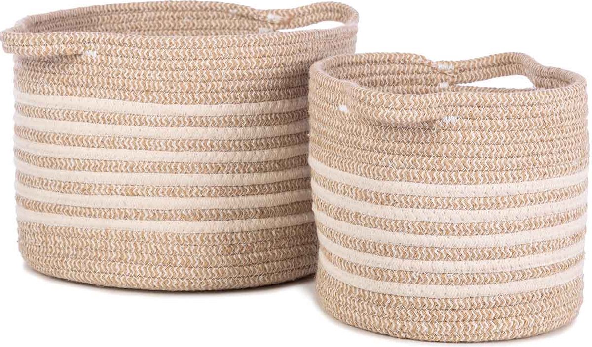 Kidsdepot Set Opbergmanden Eran - Beige