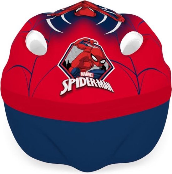 Marvel Kinderhelm Spiderman Jongens Maat 52-56 - Rood