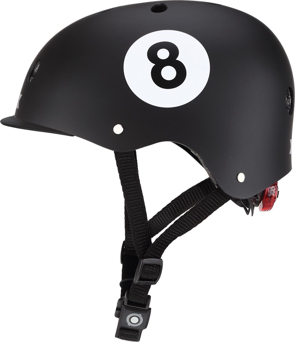 Globber Helm Elite Lights Maat 48/53 Cm - Zwart