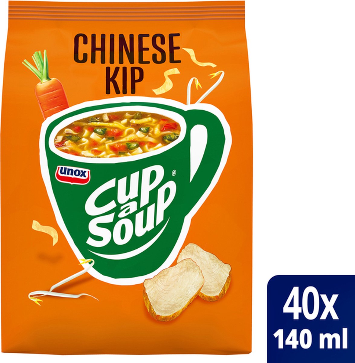 Cup A Soup Cup-a-Soup - Chinese Kip voor Automaat - 40x 140ml