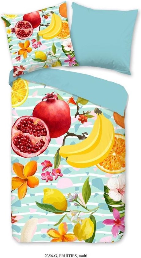 Good Morning Fruities Dekbedovertrek - Lits-jumeaux (240x200/220 Cm + 2 Slopen) - Katoen - Multi