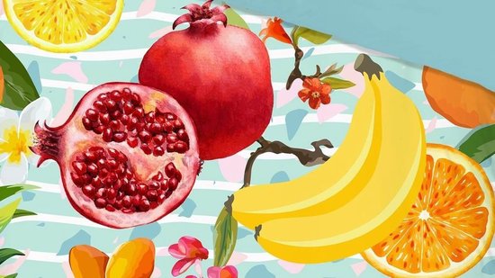 Good Morning Fruities Dekbedovertrek - Lits-jumeaux (240x200/220 Cm + 2 Slopen) - Katoen - Multi
