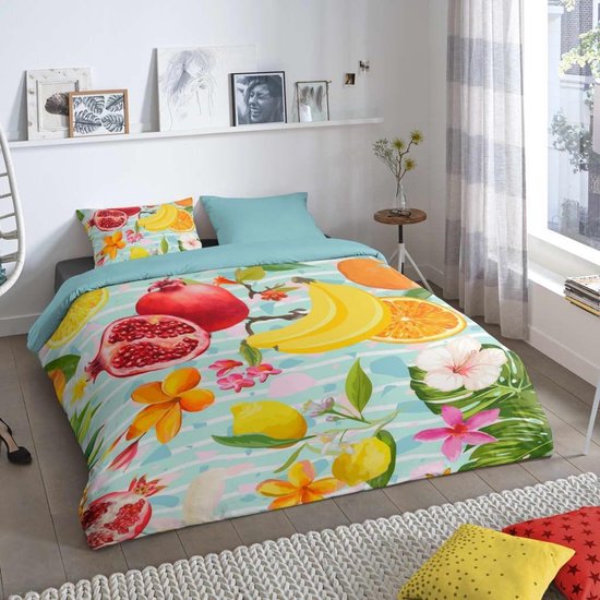 Good Morning Fruities Dekbedovertrek - Lits-jumeaux (240x200/220 Cm + 2 Slopen) - Katoen - Multi