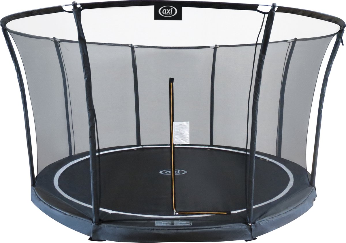 axi Denver Trampoline Met Veiligheidsnet Ø 366 Cm Inground Trampoline Voor Kinderen - Zwart