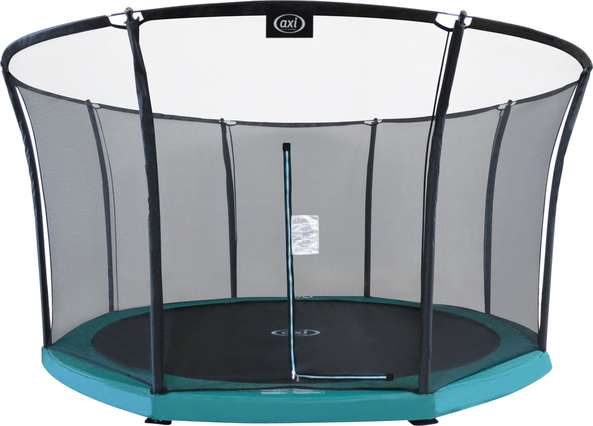 axi Denver Trampoline Met Veiligheidsnet Ø 366 Cm Inground Trampoline Voor Kinderen - Groen