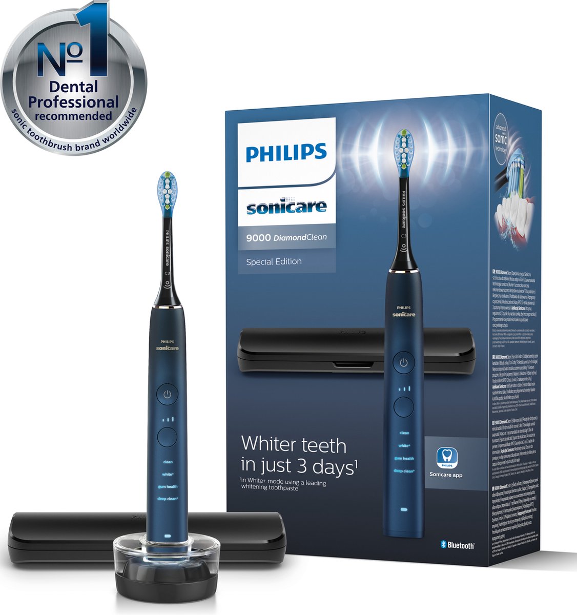 Philips Sonicare DiamondClean 9000 HX9911/88 Aquamarine - Blauw