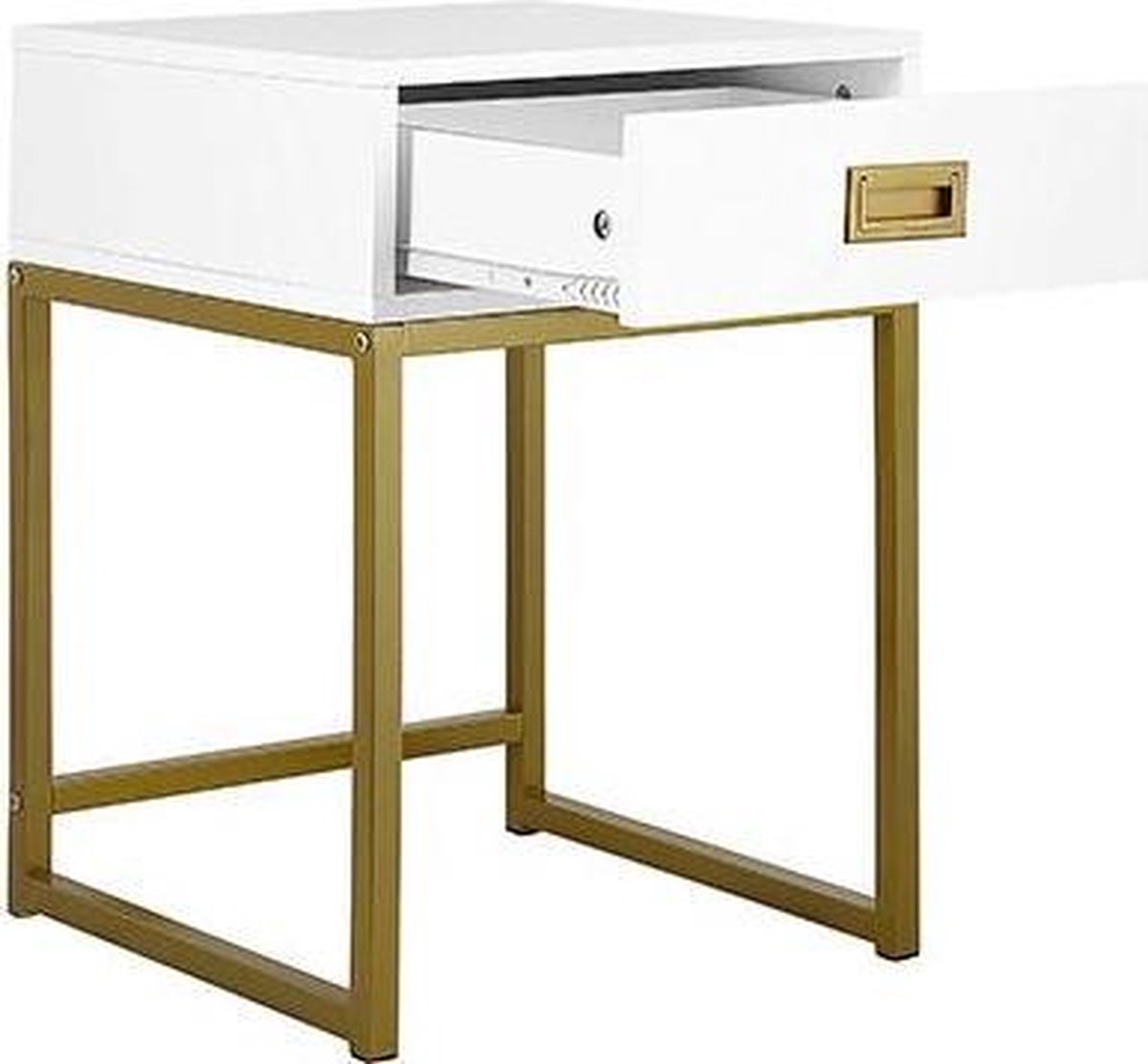 Beliani Largo Bijzettafel Mdf 40 X 40 Cm