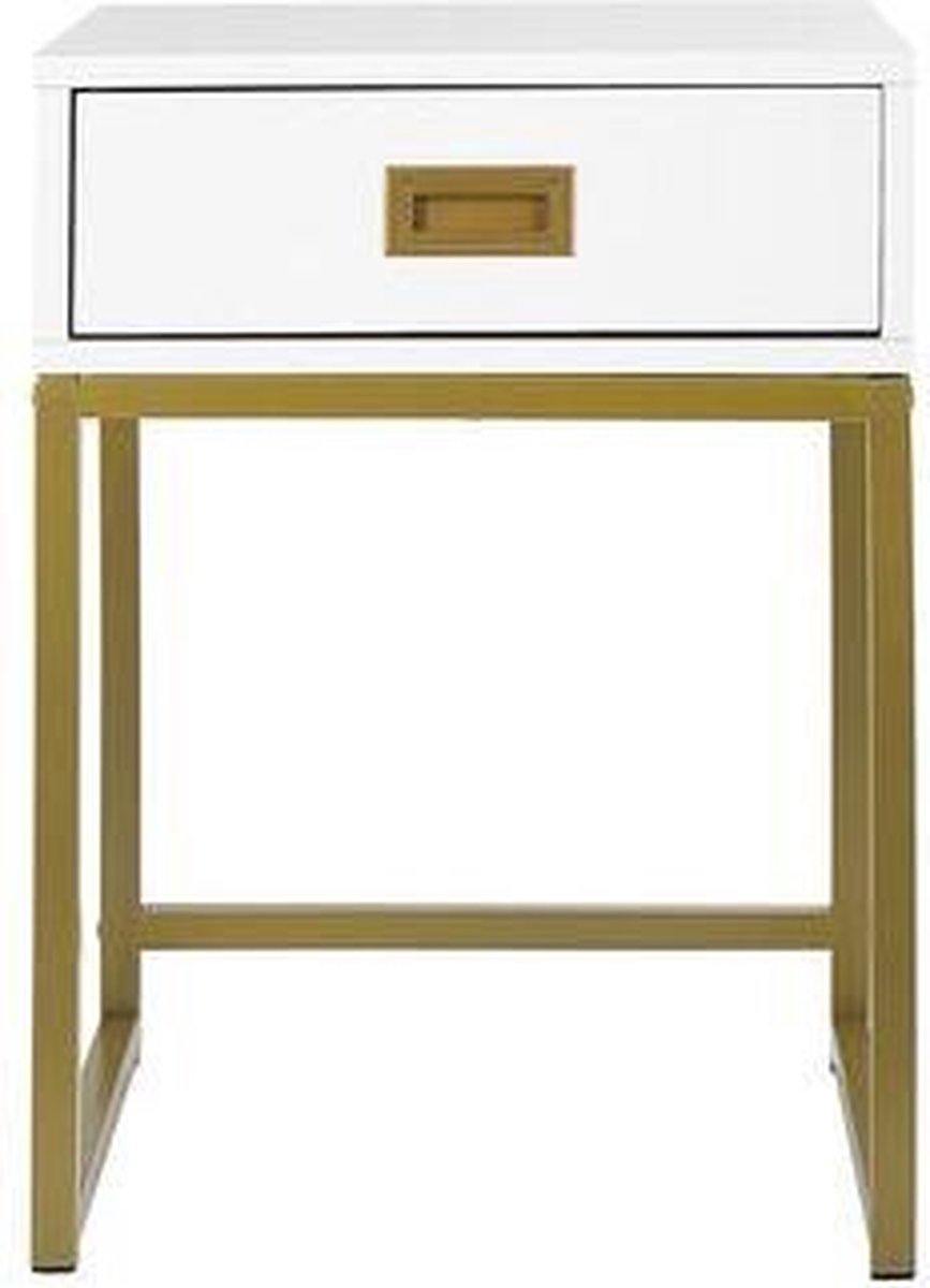 Beliani Largo Bijzettafel Mdf 40 X 40 Cm