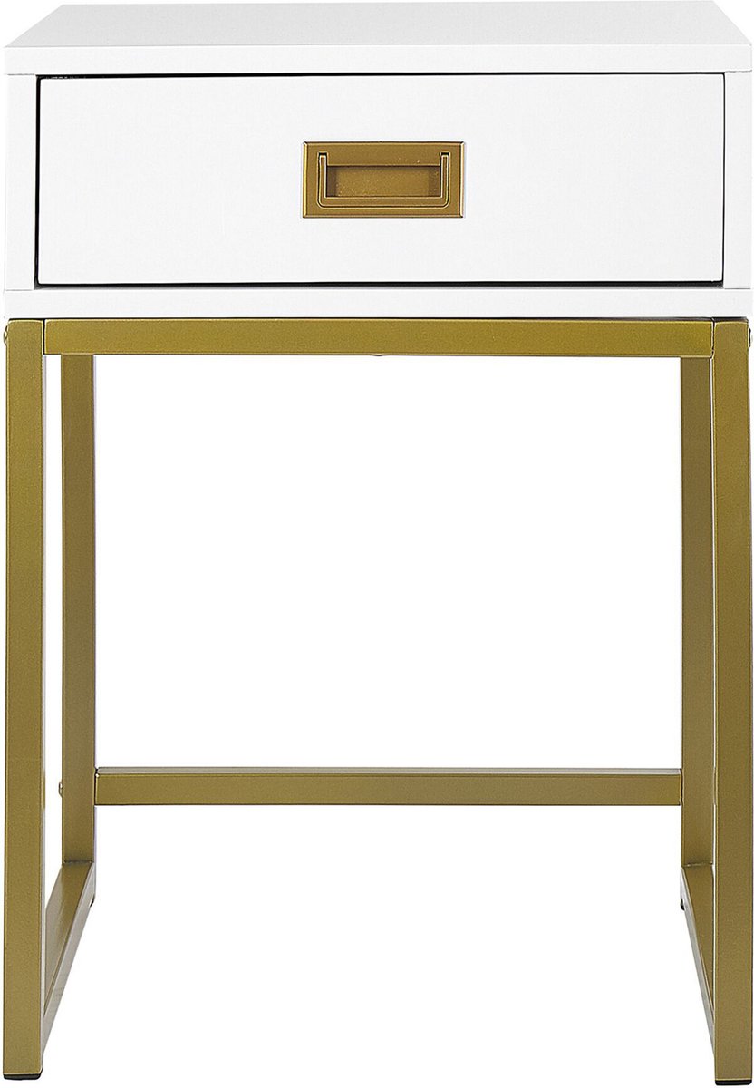 Beliani Largo Bijzettafel Mdf 40 X 40 Cm