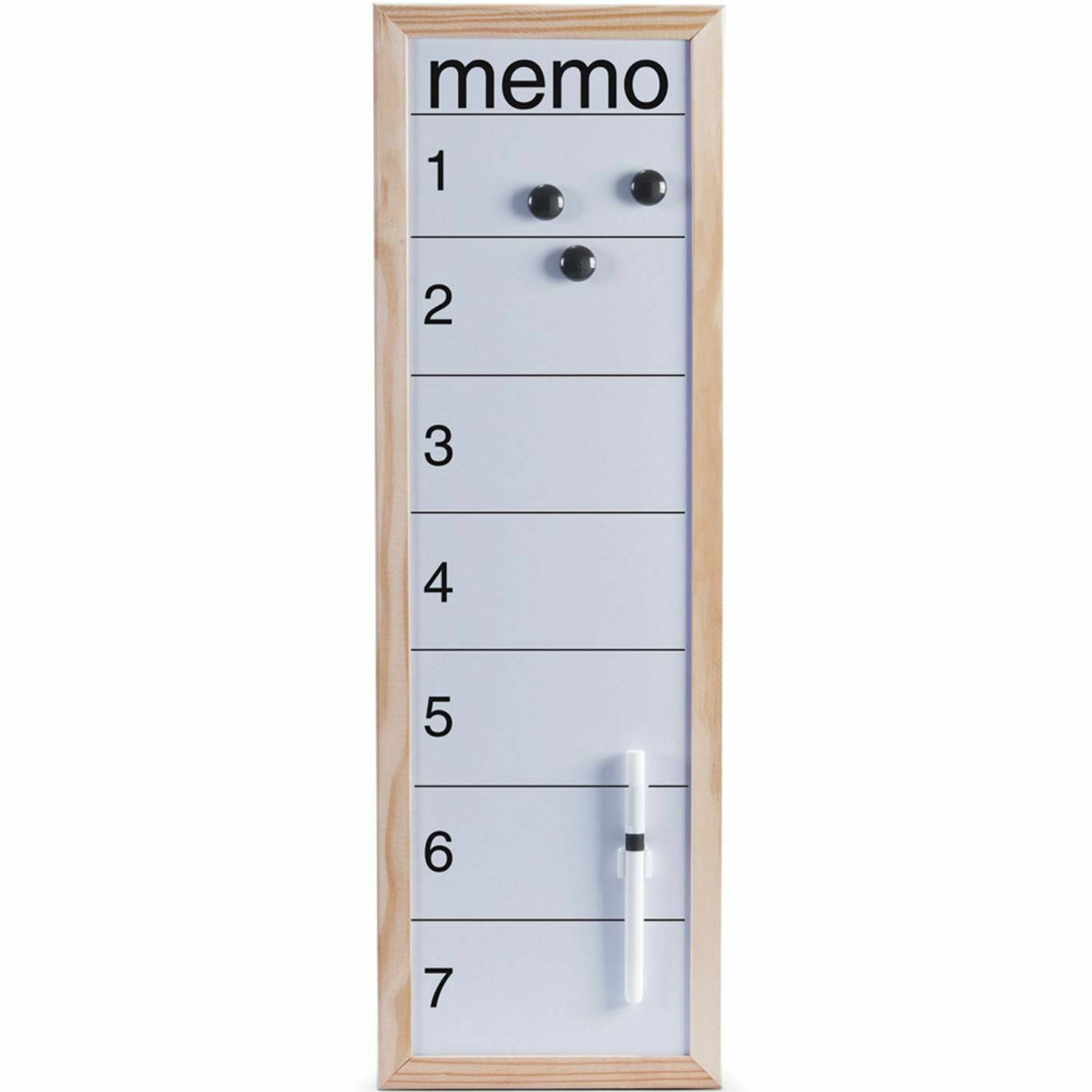 Magnetisch Whiteboard/memobord Incl. Accessoires 20 X 60 Cm - Whiteboards